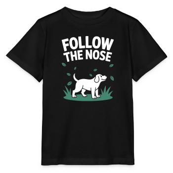 Follow The Nose Dog Nose Work Fun - Stanley/Stella MINI CREATOR Kids’ T-Shirt - black - Front - Mikhail (115cm)