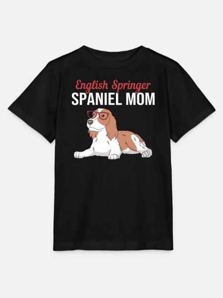 Springer Spaniel Hund - Stanley/Stella Kinder T-Shirt MINI CREATOR - Schwarz
