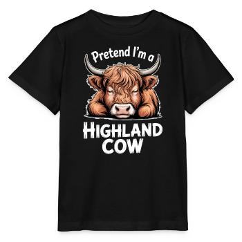 Schottisches Hochlandrind Sprüche Lustige Geschenk - Stanley/Stella Kinder T-Shirt MINI CREATOR  - Schwarz - Vorne - Mikhail (115cm)