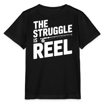 The Struggle Is Reel - Stanley/Stella MINI CREATOR Kids’ T-Shirt - black - Front - Mikhail (115cm)