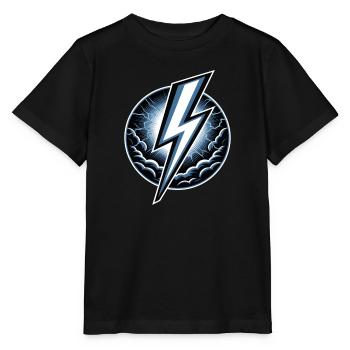 Foudre Foudre Orage Tempête actuelle - T-shirt bio MINI CREATOR Stanley/Stella Enfant - noir - Devant - Mikhail (115cm)