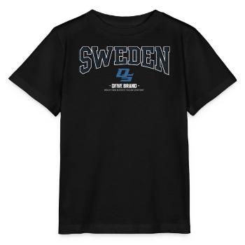 Sweden Streetwear Crest Blaumuster - Stanley/Stella Kinder T-Shirt MINI CREATOR  - Schwarz - Vorne - Mikhail (115cm)