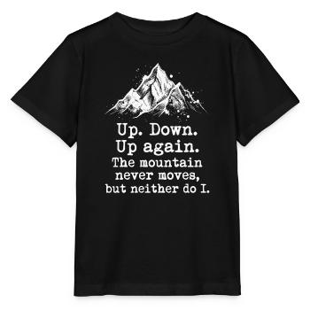 Everesting Challenge Up & Down: 8848 meters in altitude - Stanley/Stella MINI CREATOR Kids’ T-Shirt - black - Front - Mikhail (115cm)