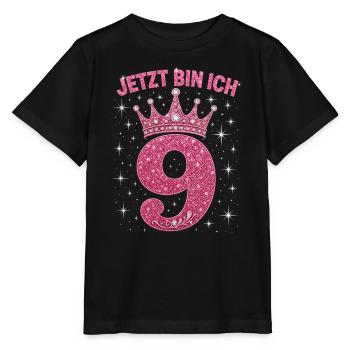  Geburtstag Jetzt bin ich 9 Jahre - Stanley/Stella Kinder T-Shirt MINI CREATOR  - Schwarz - Vorne - Mikhail (115cm)