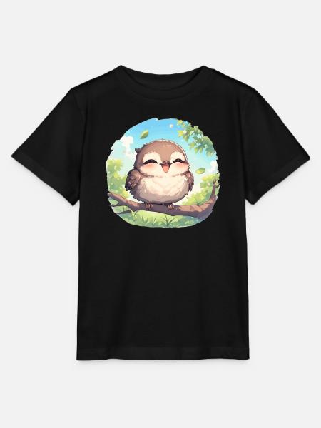 Spottdrosseln Spottdrossel - Stanley/Stella Kinder T-Shirt MINI CREATOR - Schwarz