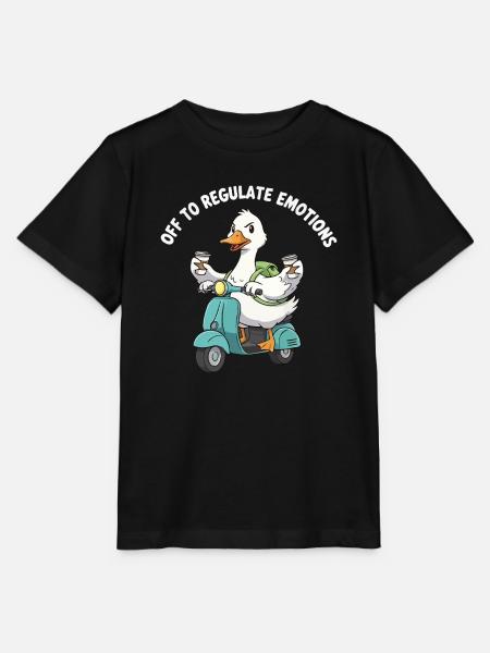 Quak Scooter Emotionsregler - Stanley/Stella Kinder T-Shirt MINI CREATOR - Schwarz