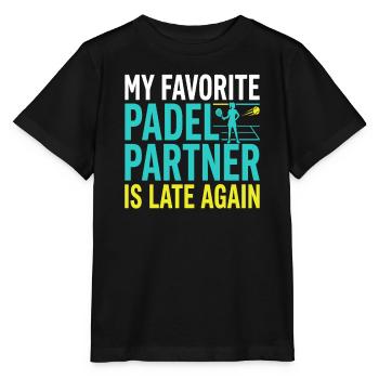 Padel girl padel player padel tennis gift - Stanley/Stella MINI CREATOR Kids’ T-Shirt - black - Front - Mikhail (115cm)
