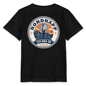Nordkapp Nordkap Norwegen Roadtrip Geschenk - Stanley/Stella Kinder T-Shirt MINI CREATOR  - Schwarz - Vorne - Mikhail (115cm)