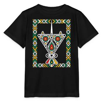 Bijoux de Kabylie - T-shirt bio MINI CREATOR Stanley/Stella Enfant - noir - Devant - Mikhail (115cm)