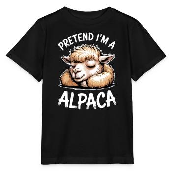 Alpaca Sayings Alpaca Funny Alpaca Gift - Stanley/Stella MINI CREATOR Kids’ T-Shirt - black - Front - Mikhail (115cm)