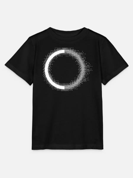 Gepunkteter Halo-Kreis - Stanley/Stella Kinder T-Shirt MINI CREATOR - Schwarz