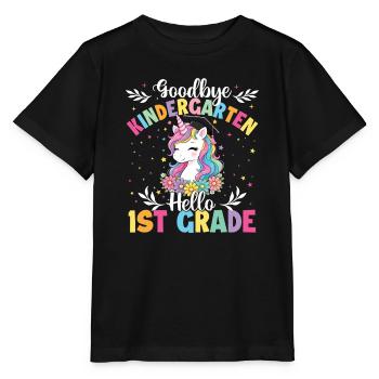 Adieu Maternelle Bonjour Petite de CP - T-shirt bio MINI CREATOR Stanley/Stella Enfant - noir - Devant - Mikhail (115cm)