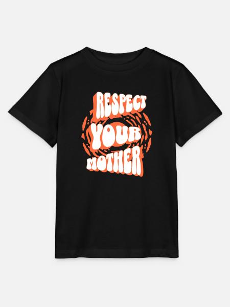 Respekt vor deiner Mutter - Stanley/Stella Kinder T-Shirt MINI CREATOR - Schwarz