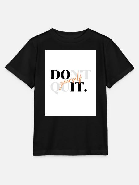 Nicht aufhören, Do-it-yourself-Wortzeichen - Stanley/Stella Kinder T-Shirt MINI CREATOR - Schwarz
