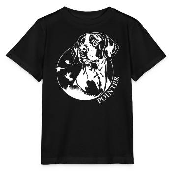 Pointer Portrait Dogs Hunting Dogs Hunting Dog Wilsigns - Stanley/Stella MINI CREATOR Kids’ T-Shirt - black - Front - Mikhail (115cm)