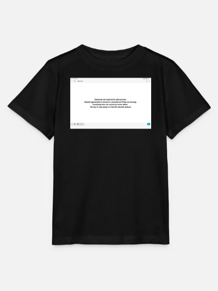 Balance gegen Alterung Zitatdesign - Stanley/Stella Kinder T-Shirt MINI CREATOR  - Schwarz