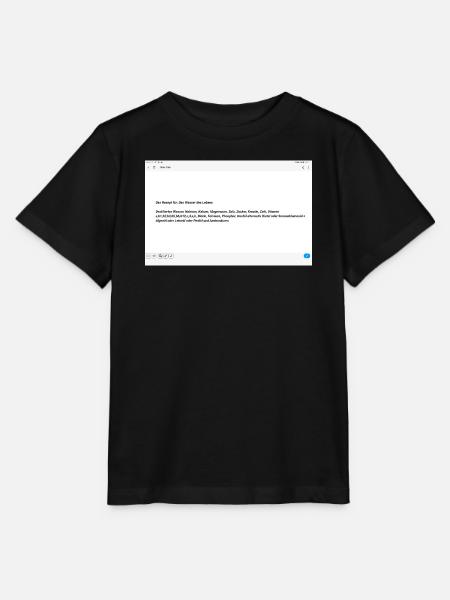Das Wasser des Lebens - Stanley/Stella Kinder T-Shirt MINI CREATOR - Schwarz