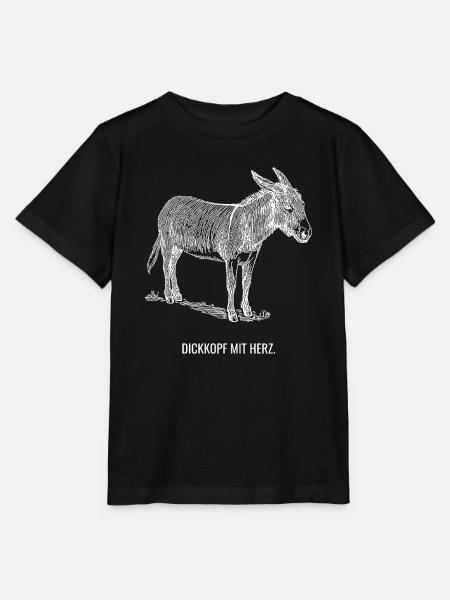 Dickkopf mit Herz. - Stanley/Stella Kinder T-Shirt MINI CREATOR - Schwarz