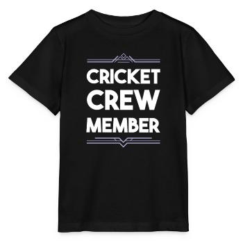 Cricket Crew - Stanley/Stella Kinder T-Shirt MINI CREATOR  - Schwarz - Vorne - Mikhail (115cm)