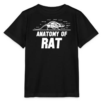 Rat, house rat, rat owner, rat lover - Stanley/Stella MINI CREATOR Kids’ T-Shirt - black - Front - Mikhail (115cm)