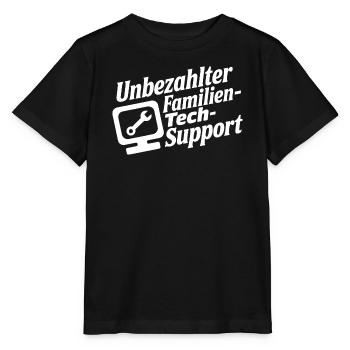 Unbezahlter Familien Tech-Support - Stanley/Stella MINI CREATOR Kids’ T-Shirt - black - Front - Mikhail (115cm)
