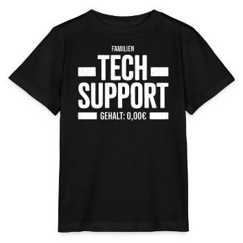 Family Tech Support Zero Salary - Stanley/Stella MINI CREATOR Kids’ T-Shirt - black - Front - Mikhail (115cm)