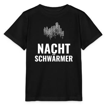 Nachtschwärmer – Urbanes Statement - Stanley/Stella Kinder T-Shirt MINI CREATOR  - Schwarz - Vorne - Mikhail (115cm)