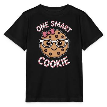 Un Cookie Intelligent - Cookie Intelligent avec des Lunettes - T-shirt bio MINI CREATOR Stanley/Stella Enfant - noir - Devant - Mikhail (115cm)