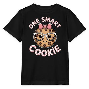 Un Cookie Intelligent - Cookie Intelligent avec des Lunettes - T-shirt bio MINI CREATOR Stanley/Stella Enfant - noir - Devant - Mikhail (115cm)