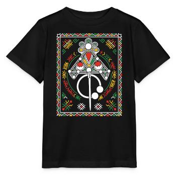 Bijoux de Kabylie - T-shirt bio MINI CREATOR Stanley/Stella Enfant - noir - Devant - Mikhail (115cm)