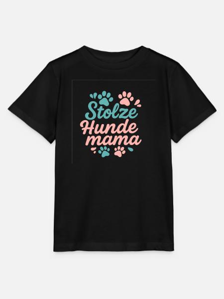 Stolze Hunde Mama - Hunde Liebe - Stanley/Stella Kinder T-Shirt MINI CREATOR  - Schwarz