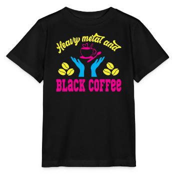 Death Metal du Heavy Metal et du Festival Schwarzkaffee - T-shirt bio MINI CREATOR Stanley/Stella Enfant - noir - Devant - Mikhail (115cm)