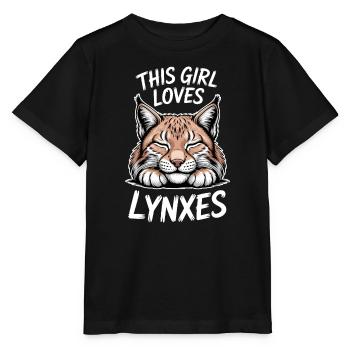 Lynx Dictions Lynx Fille Drôle de Lynx Cadeau de Lynx - T-shirt bio MINI CREATOR Stanley/Stella Enfant - noir - Devant - Mikhail (115cm)