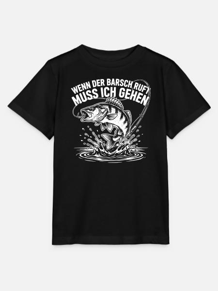 Barsch Angeln - Stanley/Stella Kinder T-Shirt MINI CREATOR - Schwarz