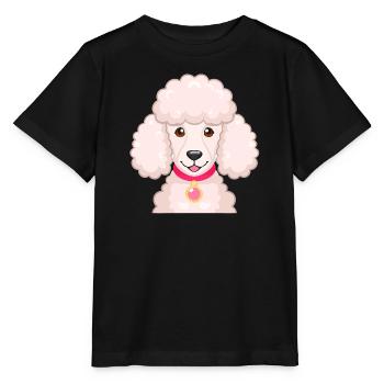 Pudel (Comic-Porträt) - Stanley/Stella Kinder T-Shirt MINI CREATOR  - Schwarz - Vorne - Mikhail (115cm)