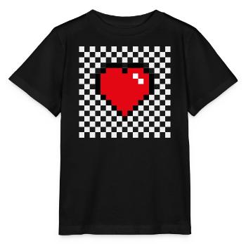 2 heart - Stanley/Stella Kinder T-Shirt MINI CREATOR  - Schwarz - Vorne - Mikhail (115cm)