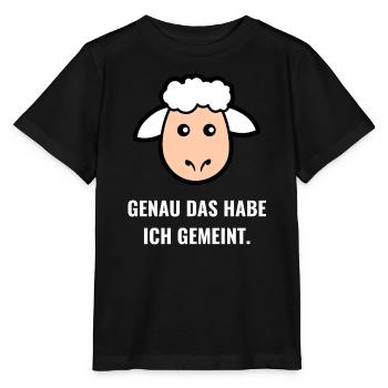 Genau das habe ich gemeint. - Stanley/Stella Kinder T-Shirt MINI CREATOR  - Schwarz - Vorne - Mikhail (115cm)
