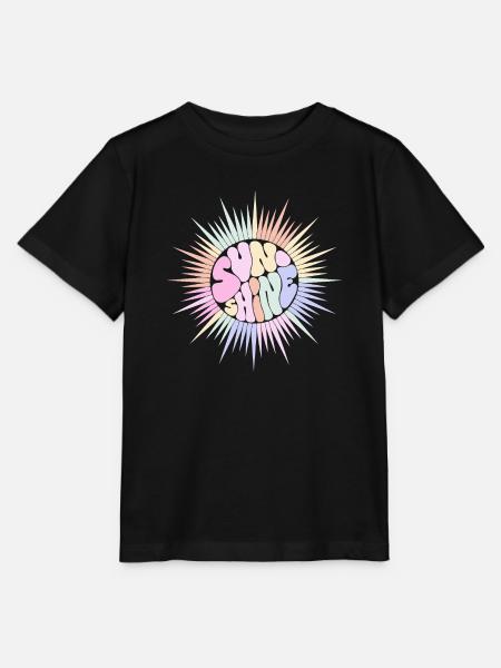 Pastel Sun SUNSHINE Retro Groovy - Stanley/Stella Kinder T-Shirt MINI CREATOR  - Schwarz