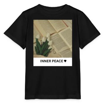 Paix intérieure - T-shirt bio MINI CREATOR Stanley/Stella Enfant - noir - Devant - Mikhail (115cm)