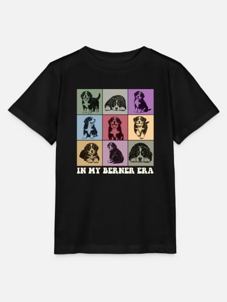 In meiner Berner-Ära Berner Sennenhund-Mutter - Stanley/Stella Kinder T-Shirt MINI CREATOR  - Schwarz