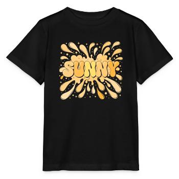 Éclat d’été en éclaboussures - T-shirt bio MINI CREATOR Stanley/Stella Enfant - noir - Devant - Mikhail (115cm)