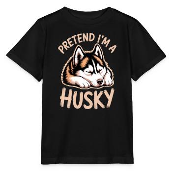 Husky Sayings Huskies Funny Husky Gift - Stanley/Stella MINI CREATOR Kids’ T-Shirt - black - Front - Mikhail (115cm)