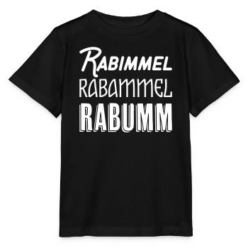 Rabimmel Rabammel Rabumm Shirt - Stanley/Stella Kinder T-Shirt MINI CREATOR  - Schwarz - Vorne - Mikhail (115cm)