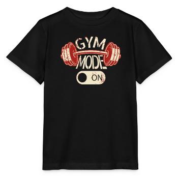 Mode salle sur la conception des entraînements - T-shirt bio MINI CREATOR Stanley/Stella Enfant - noir - Devant - Mikhail (115cm)