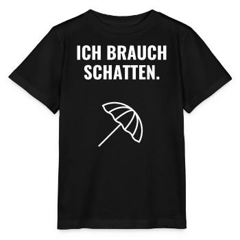 Ich brauch Schatten. - Stanley/Stella Kinder T-Shirt MINI CREATOR  - Schwarz - Vorne - Mikhail (115cm)