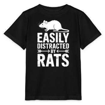 Rat Sayings Rat Funny Rat Gift - Stanley/Stella MINI CREATOR Kids’ T-Shirt - black - Front - Mikhail (115cm)