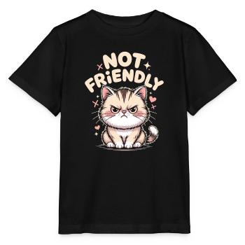 Not Friendly Introvert Antisocial Loner - Stanley/Stella MINI CREATOR Kids’ T-Shirt - black - Front - Mikhail (115cm)