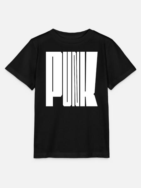 Punk Bold Letters - Stanley/Stella Kinder T-Shirt MINI CREATOR - Schwarz