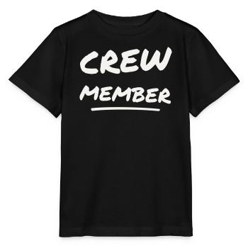 Crew Member Brush Schriftzug - Team Staff Event - Stanley/Stella Kinder T-Shirt MINI CREATOR  - Schwarz - Vorne - Mikhail (115cm)