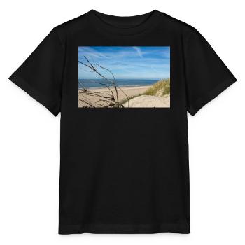 Danish North Sea idyll: Søndervig beach - Stanley/Stella MINI CREATOR Kids’ T-Shirt - black - Front - Mikhail (115cm)
